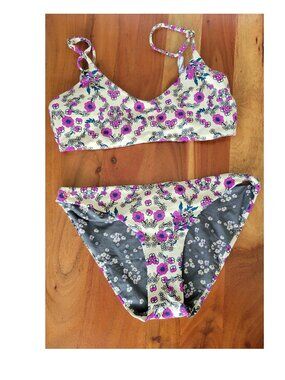Maaji Deeply Love Blossom 4 Way  Swimwear 2 Pc Sz M